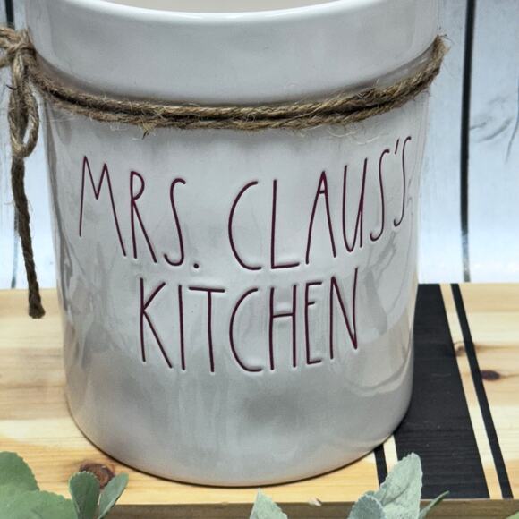 Rae Dunn Mrs Claus', Kitchen Crock - Picture 2 of 2